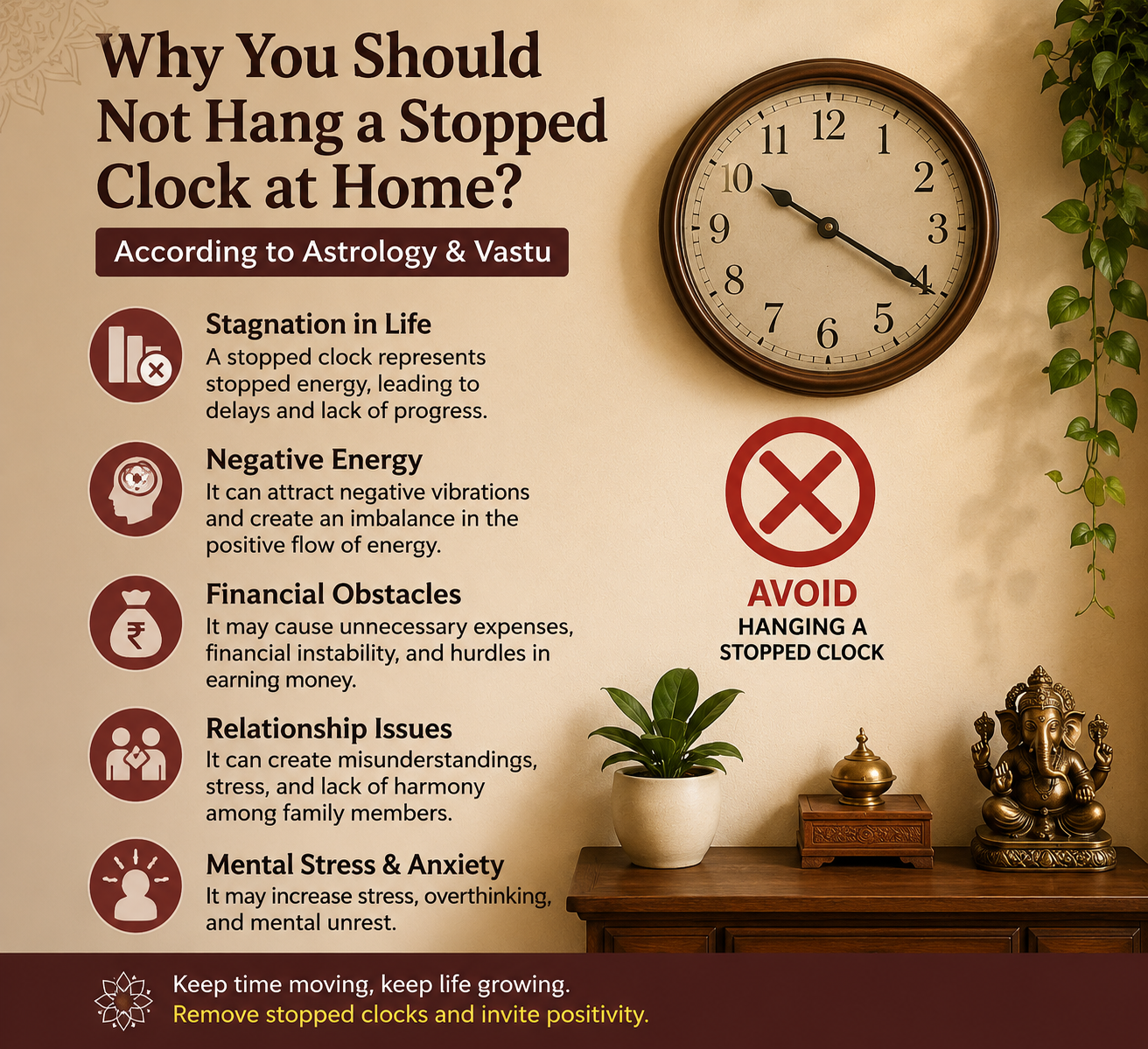 Why Should You Not Hang a Stopped Clock at Home? Know Its Believed Effects According to Astrology and Vastu