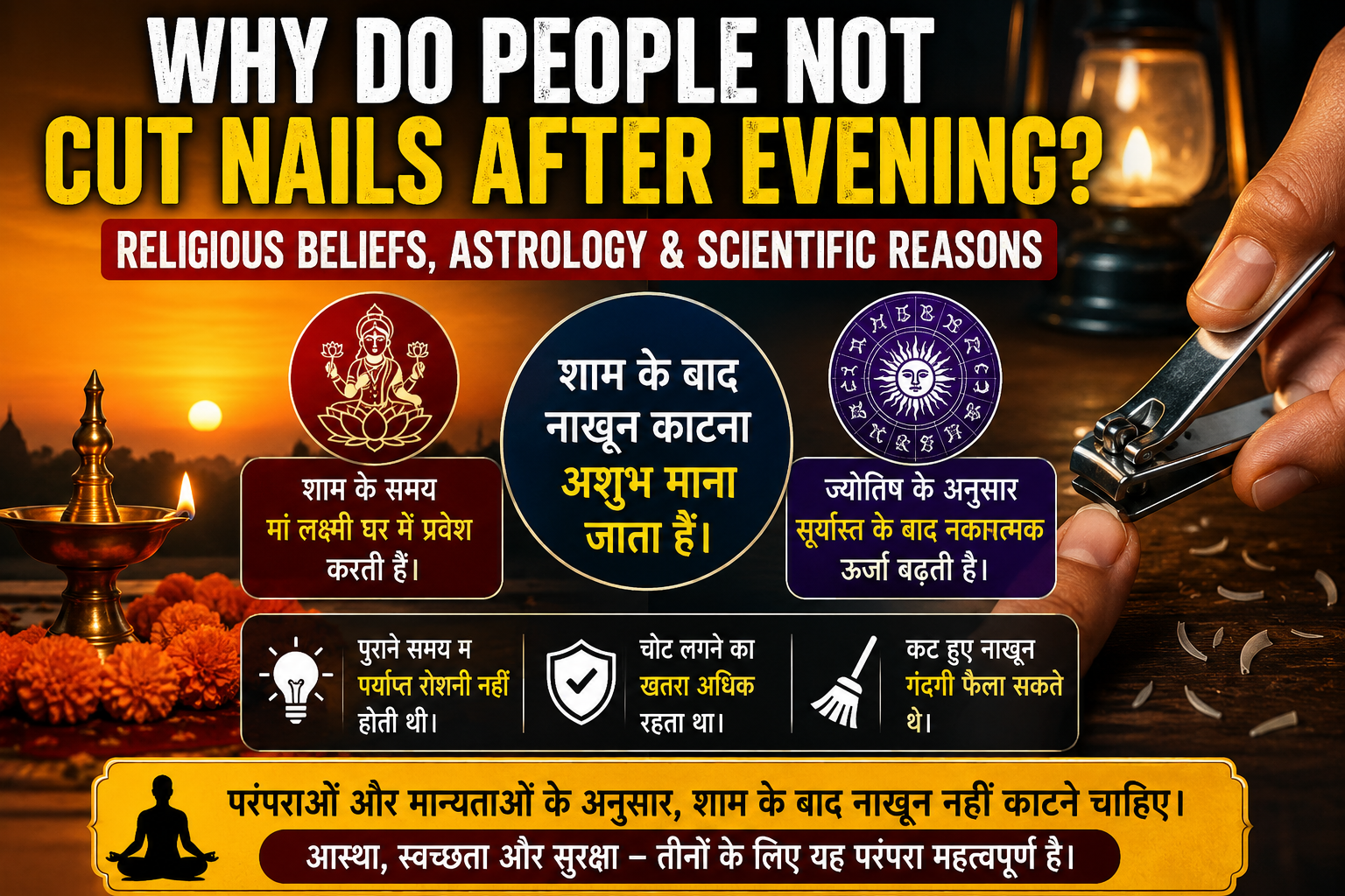 Why Shouldn’t Nails Be Cut After Evening? Know the Real Reasons Behind Astrology, Science and Religious Beliefs