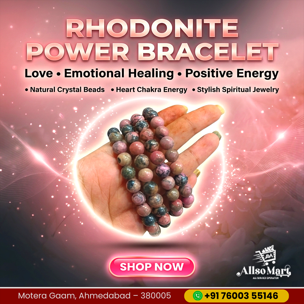 Benefits of Rhodonite Bracelet: A Powerful Crystal for Emotional Balance, Confidence, and Positive Energy