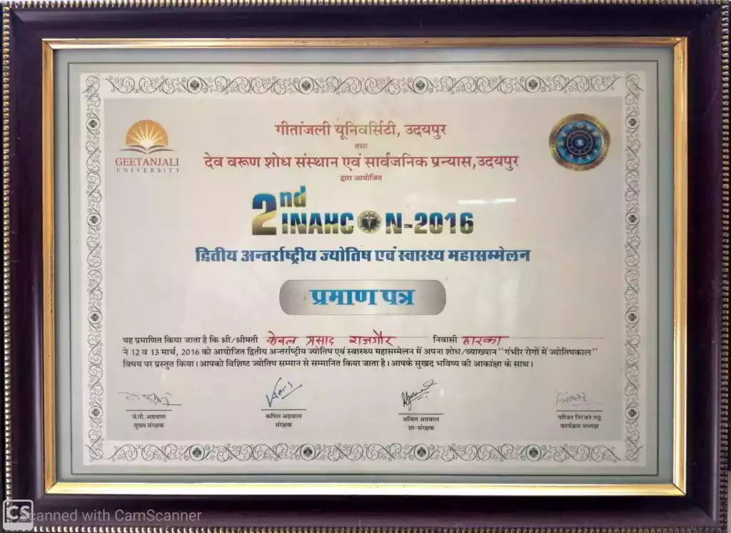  Certificate Of Participation In Maha Sammelan