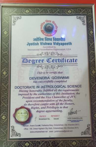 Doctorates in Astrology 