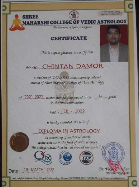 Diploma In Astrology