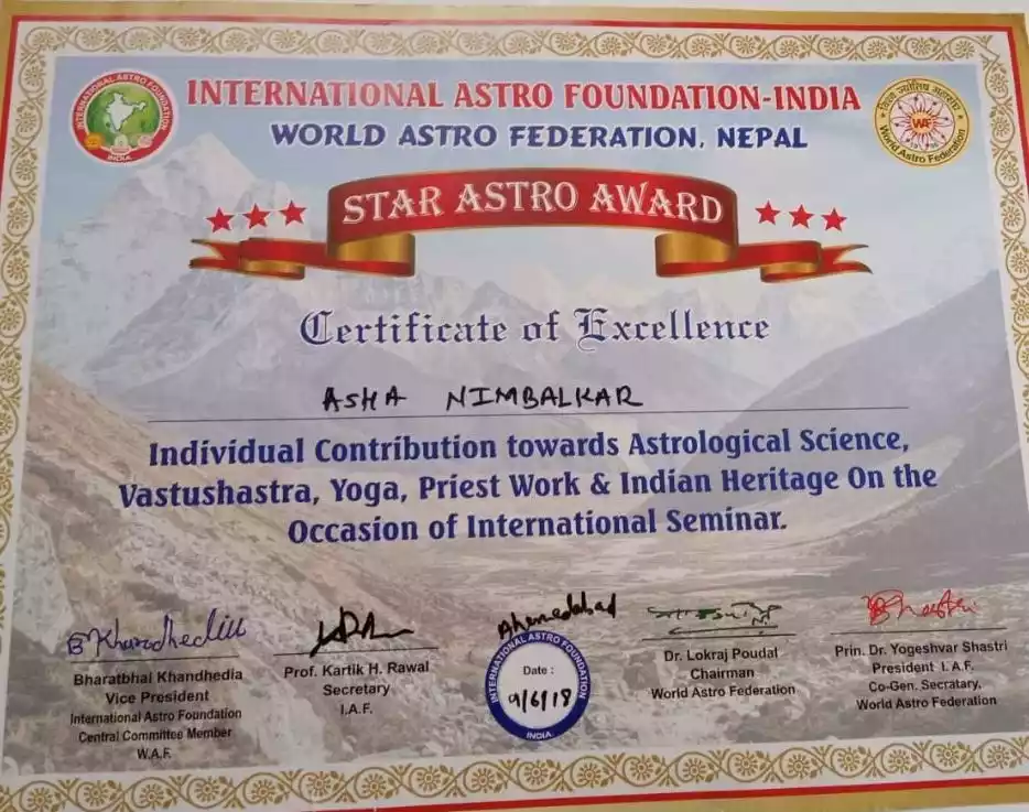 Certificate Of Excellence