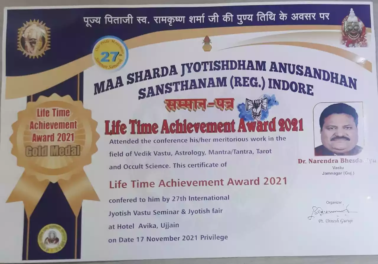 Life Time Achievement Award - 2021