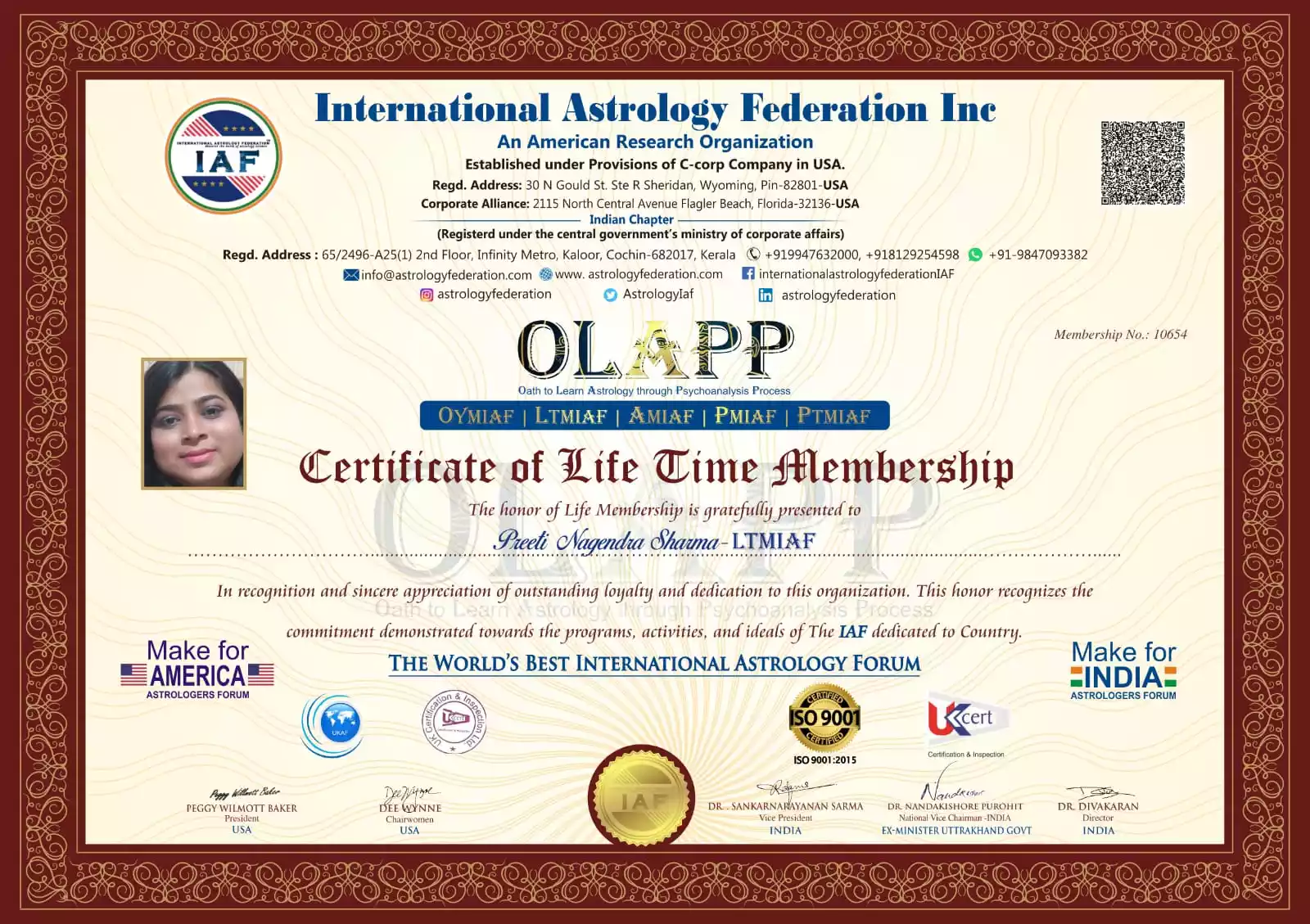 Life Time Membership