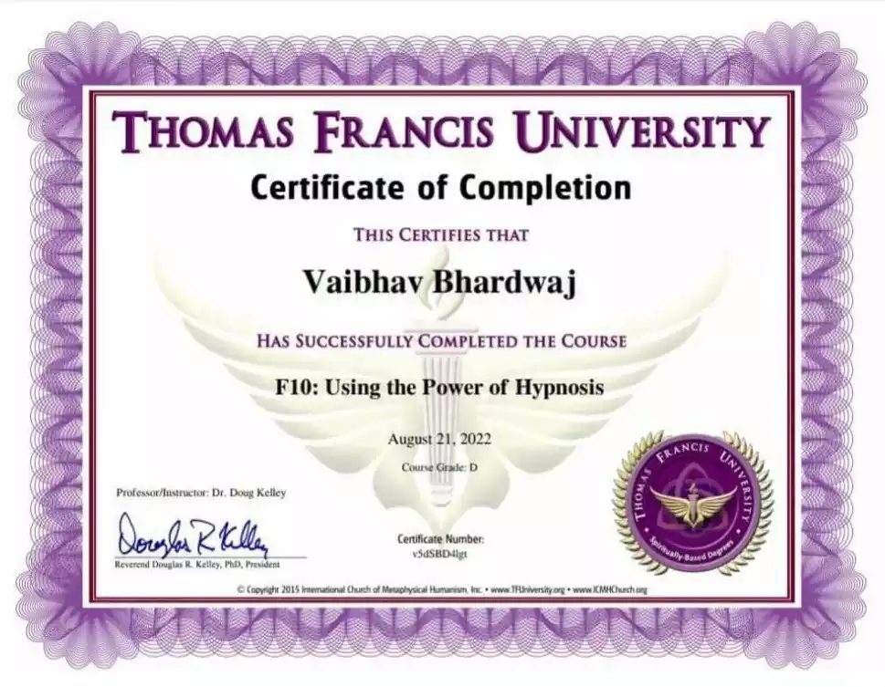 Certificate Of Complitation