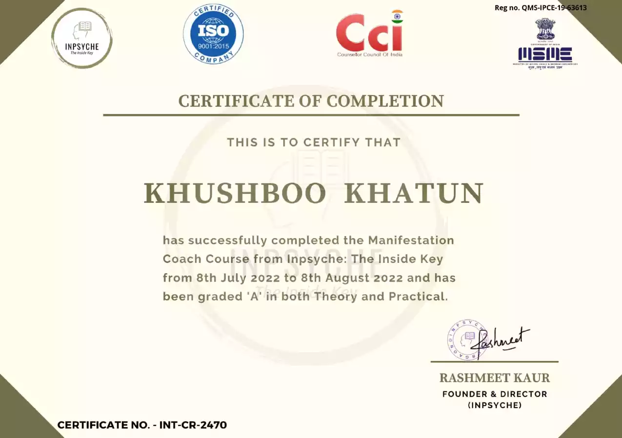 Certificate Of Complitation