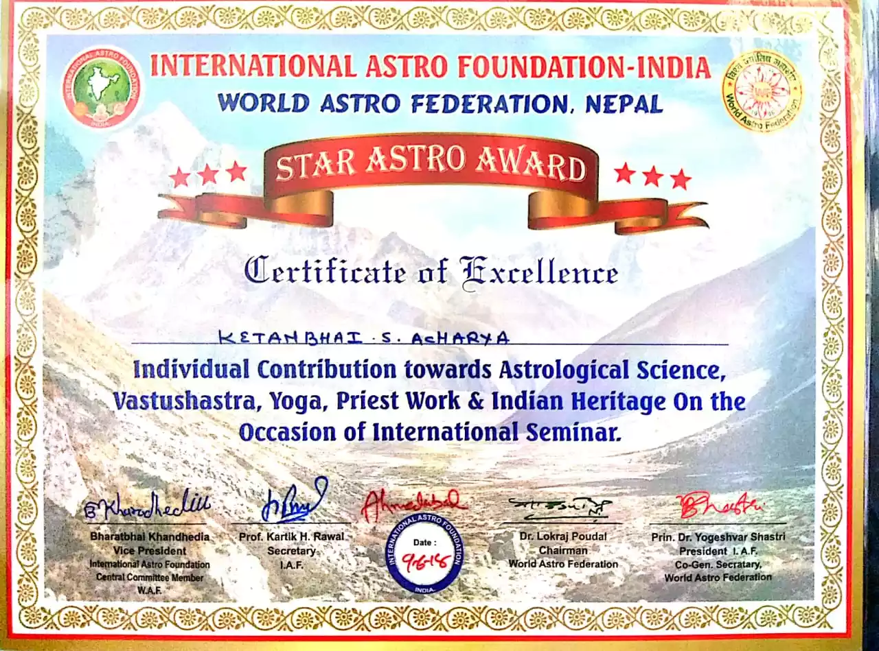 Certificate Of Excellence