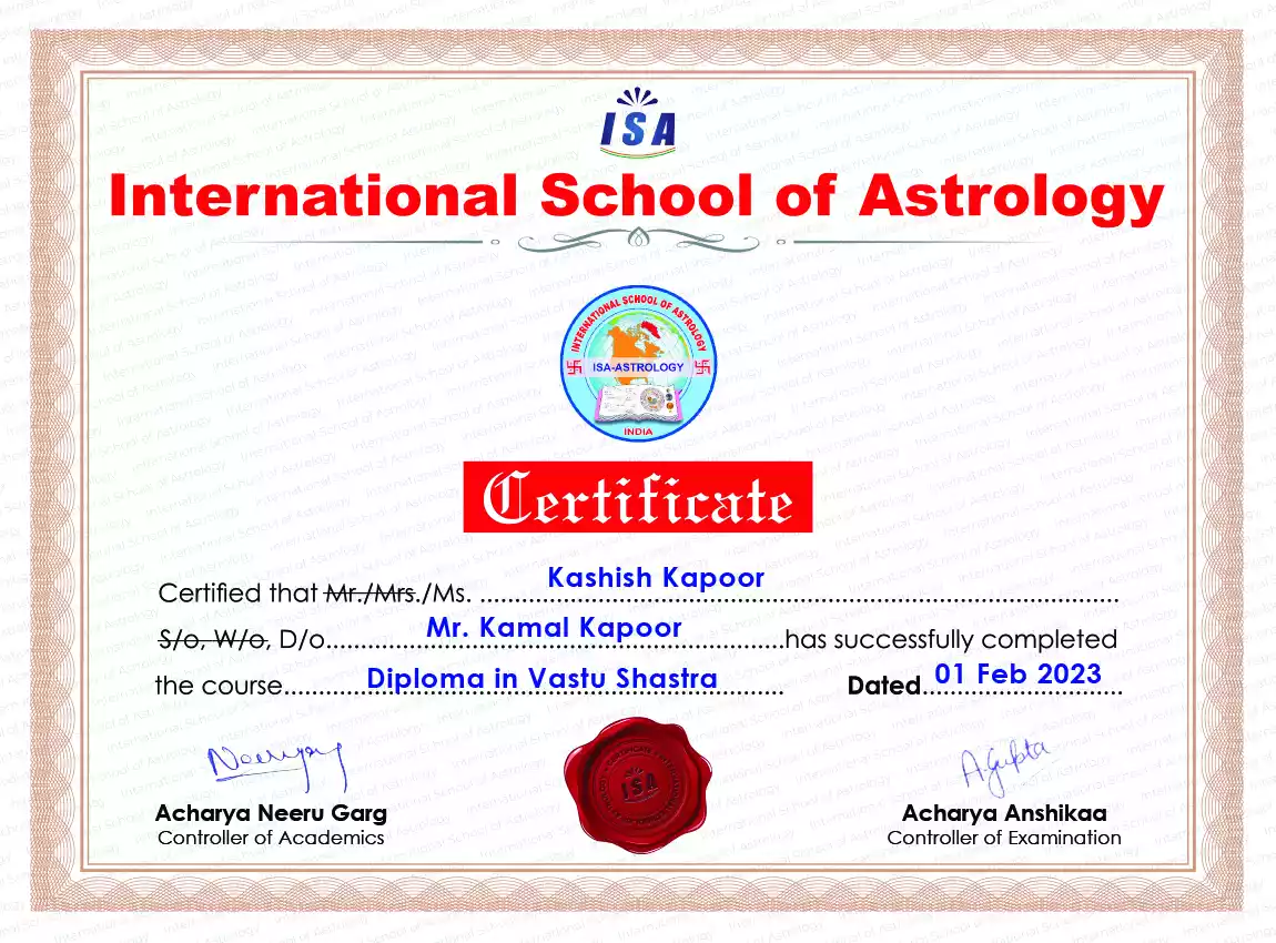 Diploma in Vastu