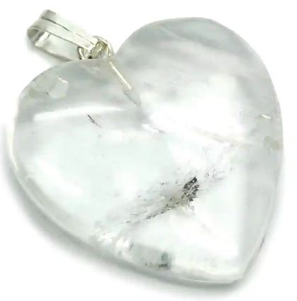 Clear Quartz Pendent Heart Shape | Allso